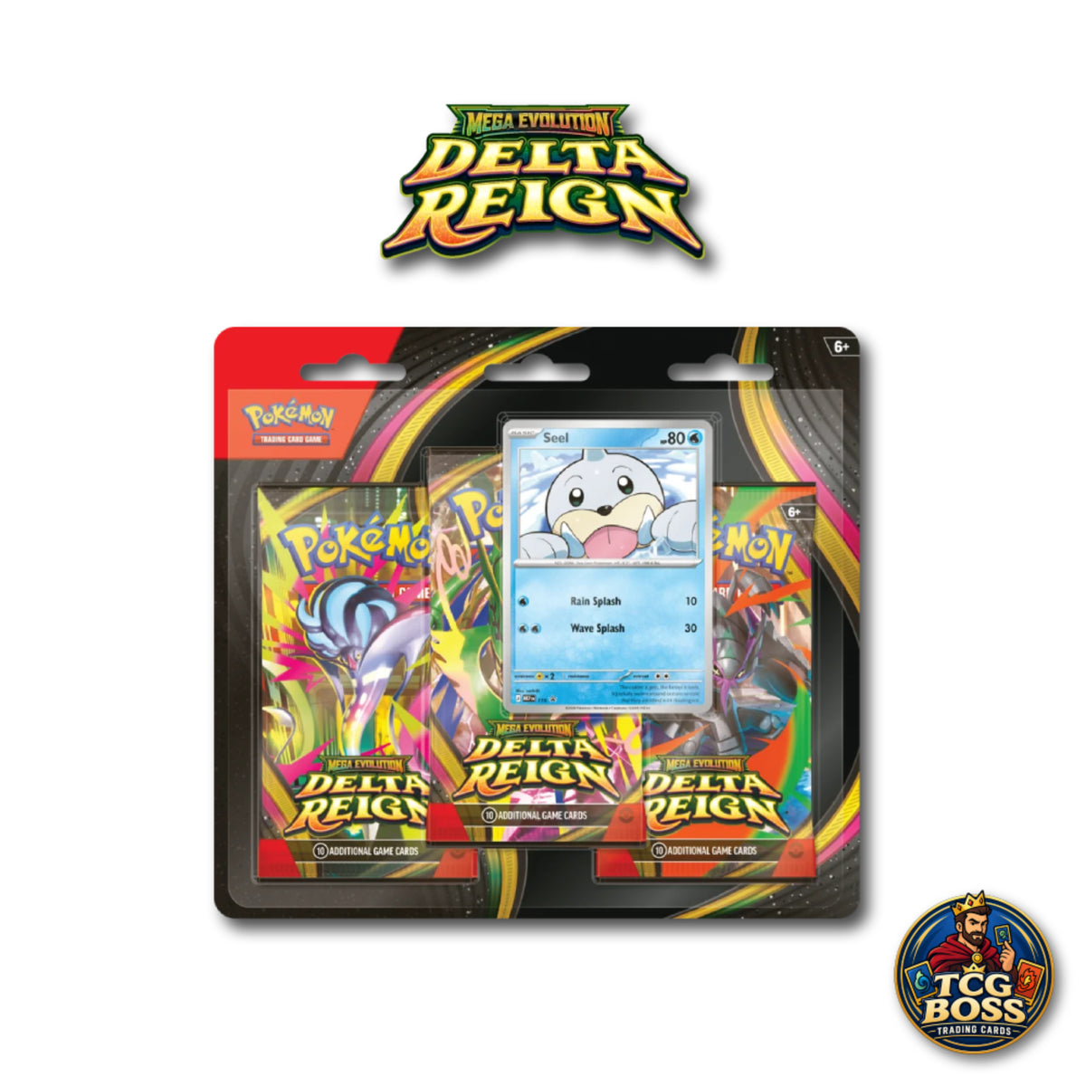 PRE-ORDER: Pokémon TCG: Mega Evolution Delta Reign - 3 Pack Blister