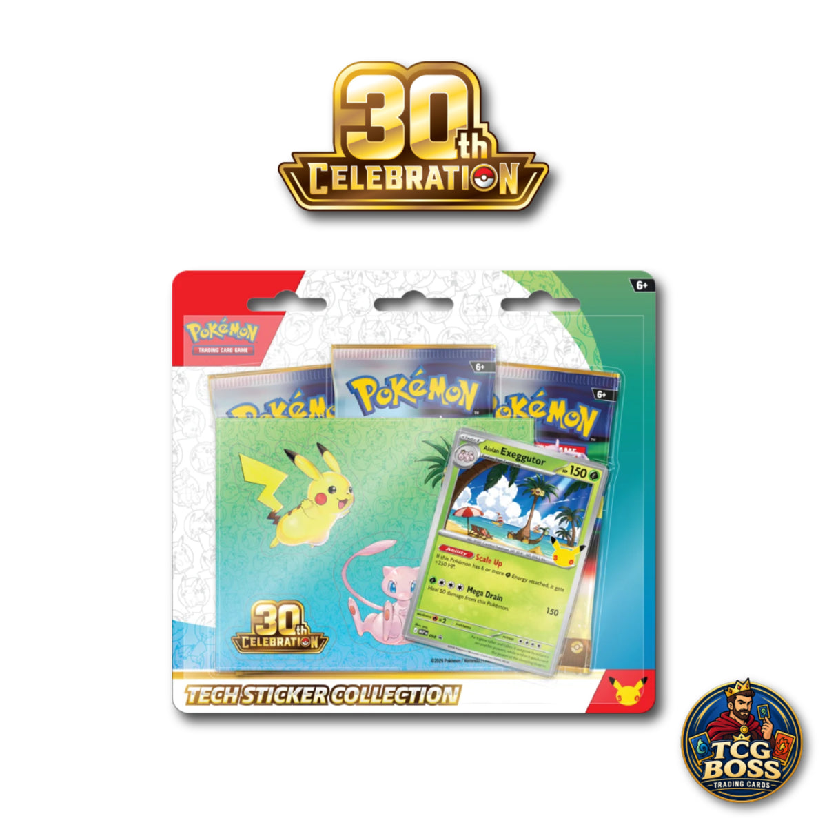 PRE-ORDER: Pokémon TCG: 30th Celebrations Tech Stickers