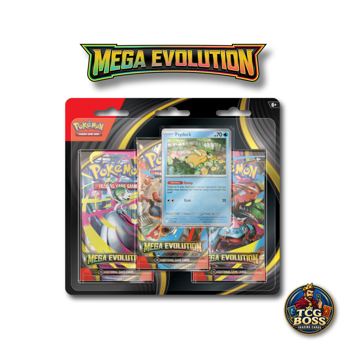 Pokémon TCG: Mega Evolution Base - 3 Pack Blister