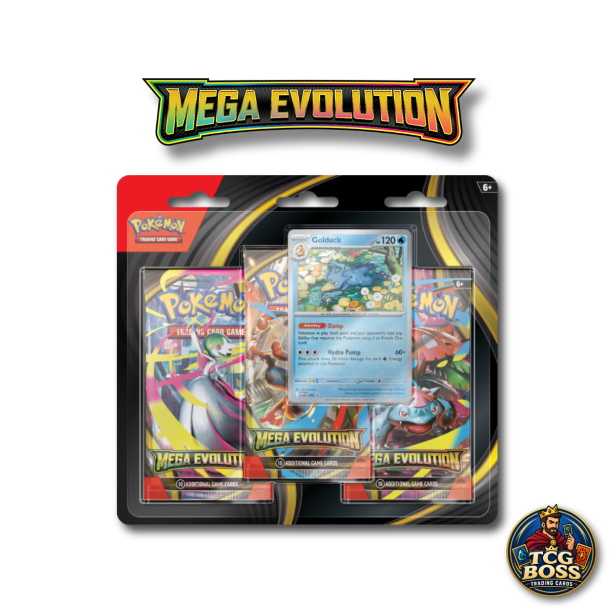 Pokémon TCG: Mega Evolution Base - 3 Pack Blister
