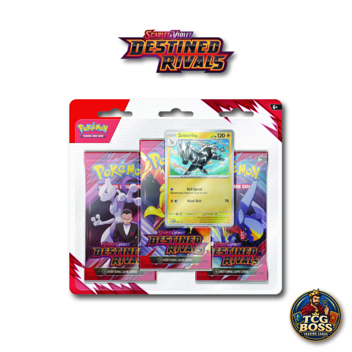 Pokémon TCG: Scarlet & Violet Destined Rivals - 3 Pack Blister