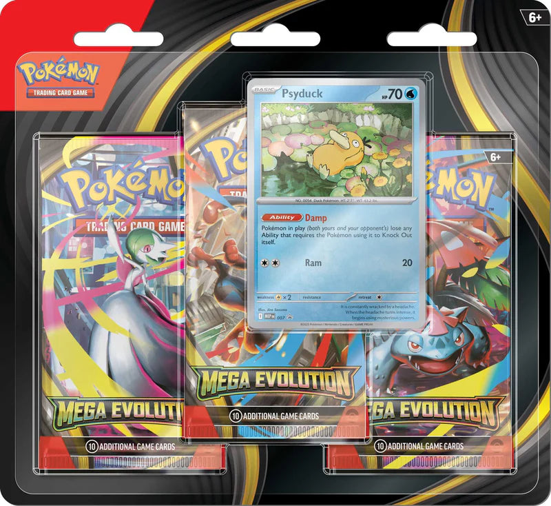 Pokémon TCG: Mega Evolution - 3-pack Blister