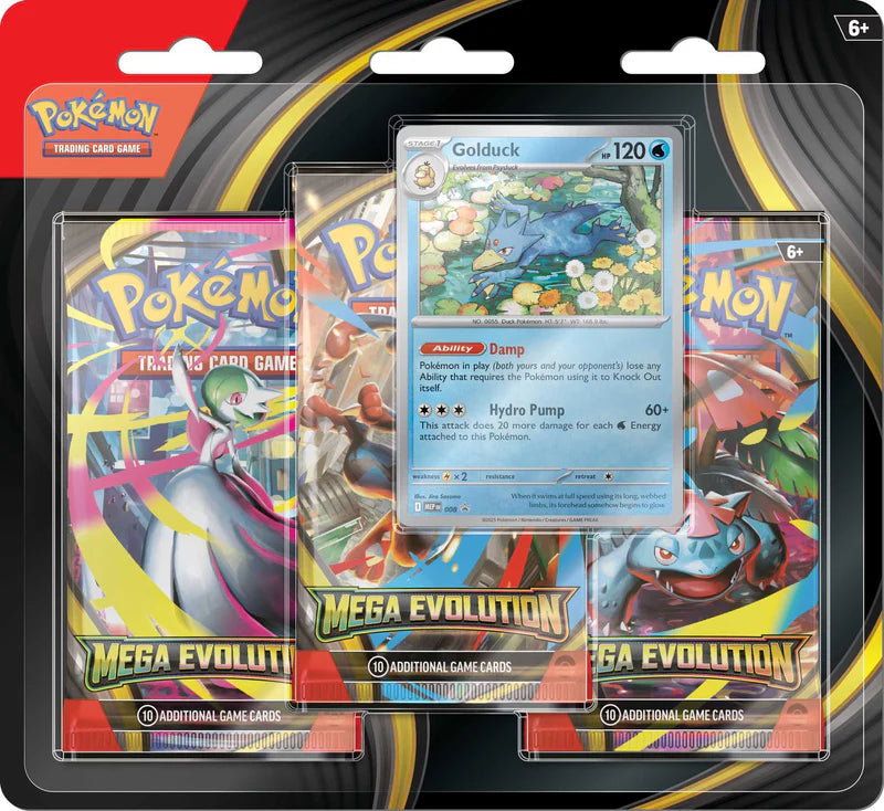 Pokémon TCG: Mega Evolution - 3-pack Blister
