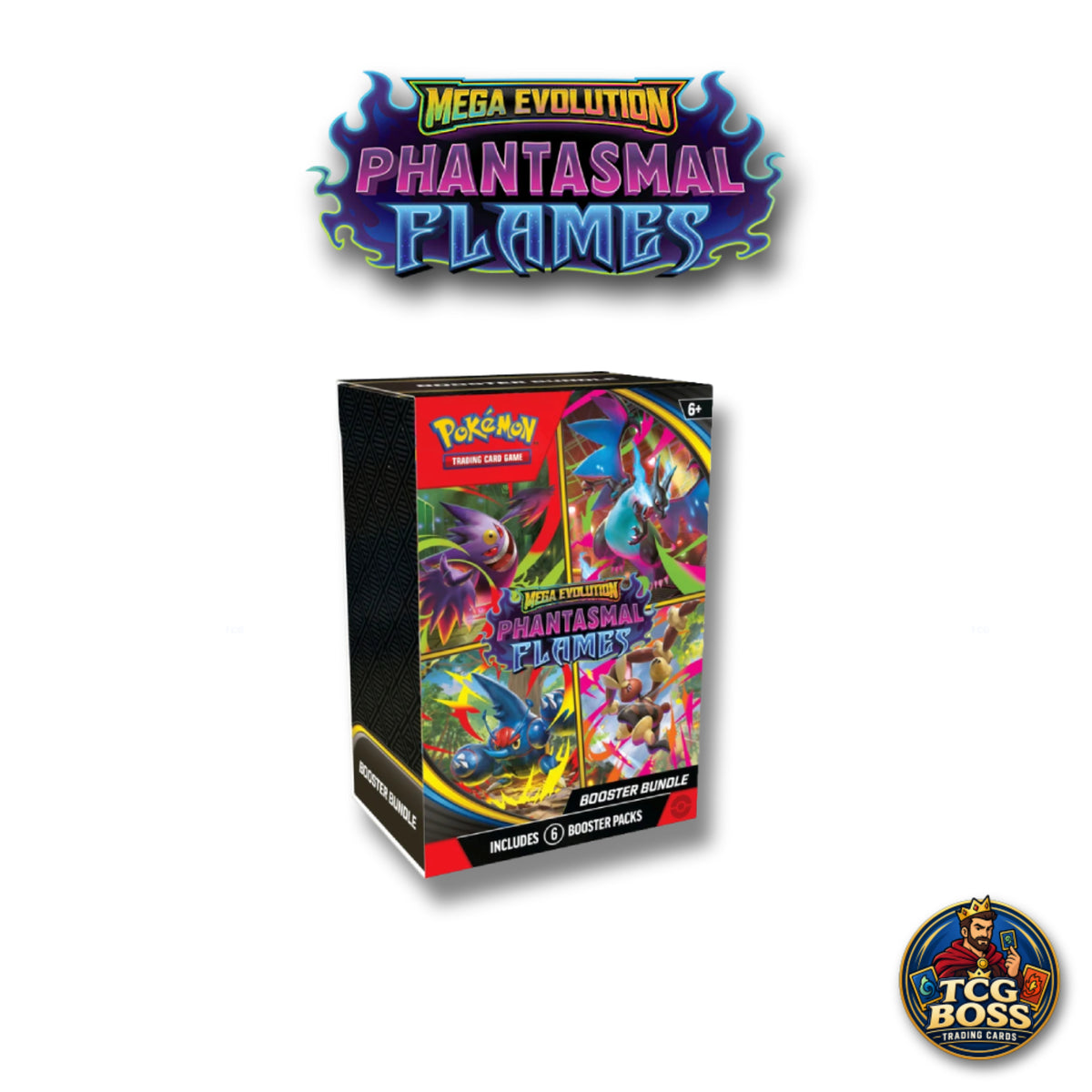 Pokémon TCG: Mega Evolution Phantasmal Flames - Booster Bundle